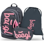 Felsős iskolatáska BAAGL Core Logo szett