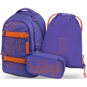 Baagl Skate Max Orange iskolatáska szett