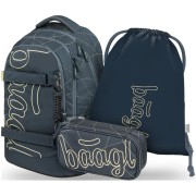 Baagl Skate Max Wave iskolatáska szett