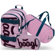 Baagl Skate Rose iskolatáska szett lányoknak