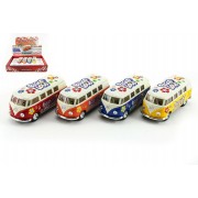 Kisbusz Kinsmart VW Classical fém 13cm hátrahúzós