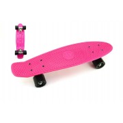 Gördeszka - pennyboard 60cm teherbírás 90kg, fém tengelyek, rózsaszín, fekete kerekek