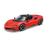 Maisto - Ferrari Assembly line, SF90 Stradale, piros, 1:24