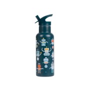 A Little Lovely Company - rozsdamentes acél kulacs, 500 ml – robotok