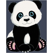 Zuty Festőkészletek számok szerint -  Panda mackó