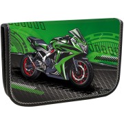 Moto Race kihajtható tolltartó, üres