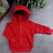 Gyerek pulóver zipper RED