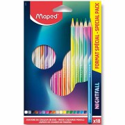 Maped Color'Peps Nightfall színes ceruza  vékony  háromszögletű ceruza 18 darabos