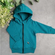 Gyerek pulóver zipper TEAL