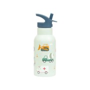 A Little Lovely Company - rozsdamentes acél kulacs, 350 ml - járművek