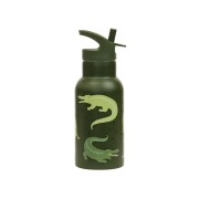 A Little Lovely Company - rozsdamentes acél kulacs, 350 ml - krokodil