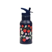 A Little Lovely Company - rozsdamentes acél kulacs, 350 ml - eprek