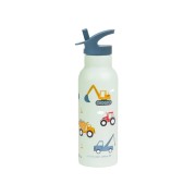 A Little Lovely Company - rozsdamentes acél kulacs, 500 ml - járművek