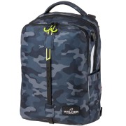 Walker Elite Grey/ Blue Camouflage diák hátizsák