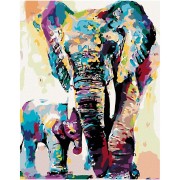 Zuty Festőkészletek számok szerint - Festett elefántok