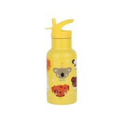 A Little Lovely Company - rozsdamentes acél kulacs, 350 ml - állati barátok