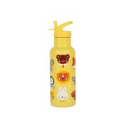 A Little Lovely Company - rozsdamentes acél kulacs, 500 ml - állati barátok