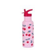 A Little Lovely Company - rozsdamentes acél kulacs, 500 ml - cseresznyék