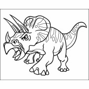 Homokfestés sablon - Triceratops