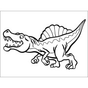 Homokfestés sablon - Spinosaurus