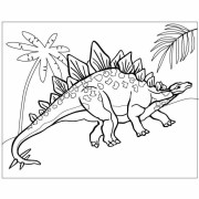 Homokfestés sablon - Stegosaurus II.
