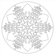 Homokfestés sablon Mandala 23.