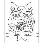 Homokfestés sablon Bagoly II.