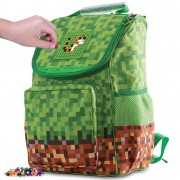 Pixie Crew Iskolai aktatáska PXB-22-83 Minecraft zöld - barna, medál ajándékba