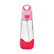 Szívószálas ivópalack 600 ml – Flamingo Fizz
