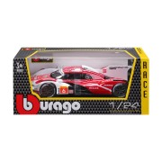Bburago - RACE, Porsche 963 (2024), fehér-piros, 1:24