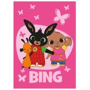 Gyerek takaró Bing Nyuszi Pillangók 100x150 cm