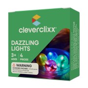 Cleverclixx – Golyópálya – Dazzling Lights világító golyókészlet – 4 db