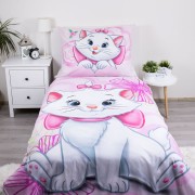 Marie Cat Pink 03 gyerek ágyneműhuzat 140x200