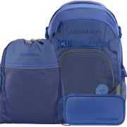 coocazoo MATE All Blue iskolatáska, hátizsák 3db. SZETT, USB flashdisk ajándékba