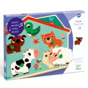 Vkládací zvukové puzzle na desce - Farma