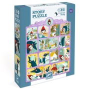 Mesés puzzle - piros Karkulka - 35 db