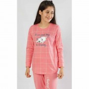 Vienetta Sleeping day hosszúnadrágos lányka pizsama, lazac szín