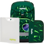 Iskolatáska szett Ergobag prime Fluo Villám 2023 hátizsák+tolltartó+füzetbox