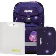 Iskolatáska szett Ergobag prime Galaxy lila 2023 hátizsák+tolltartó+füzetbox