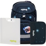 Iskolatáska szett Ergobag prime Galaxy kék 2023 hátizsák+tolltartó+füzetbox