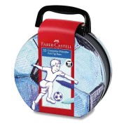 Faber-Castell Connector gyermek filctollak kofferben – futball, 33 szín