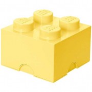 LEGO tároló doboz 4 világos sárga