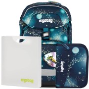 Ergobag Prime Galaxy space iskolatáska szett: hátizsák +tolltartó+füzetbox