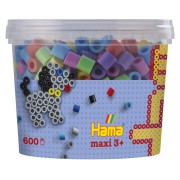 Hama Maxi gyöngyök tubusban, pasztell színmix - 600 db
