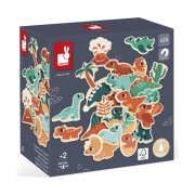 Fa mágnesek - Dinoszauruszok - 24 db