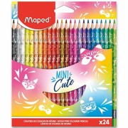 Maped Color'Peps Mini Cute színes ceruza  vékony  háromszögletű, 24 darabos
