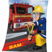 Gyerek flísz takaró Sam, a tűzoltó