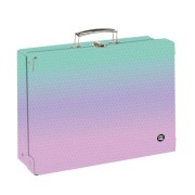 OXY NEXT Ombre Pink A4-es szögletes iskolai doboz