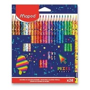 MAPED Pixel Party famentes színes ceruzák – 24 db