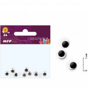 Mozgatható szemek 0,7cm/ 12 db a zacskóban